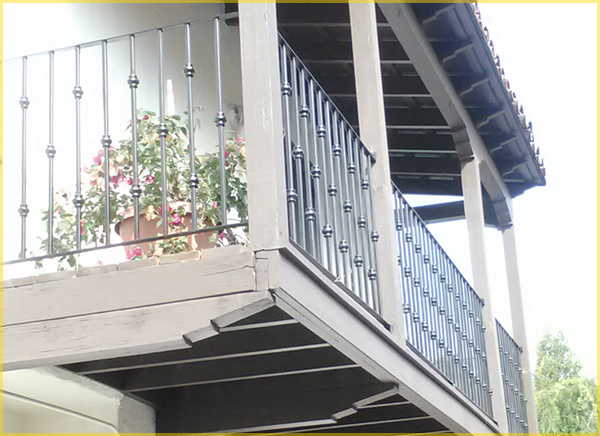 Wrought Iron Balcony Railing - San Francsico